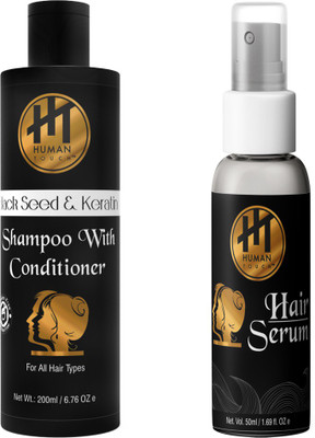 

HUMAN TOUCH Shampoo and Hair serum pack of 2(Set of 2)