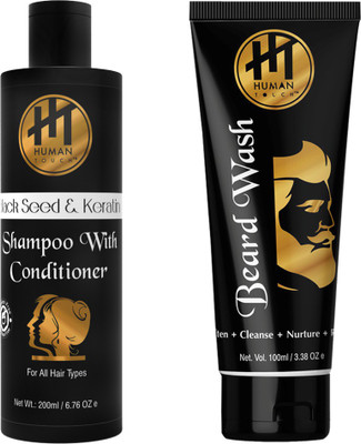

HUMAN TOUCH Shampoo & Beard Wash(Set of 2)