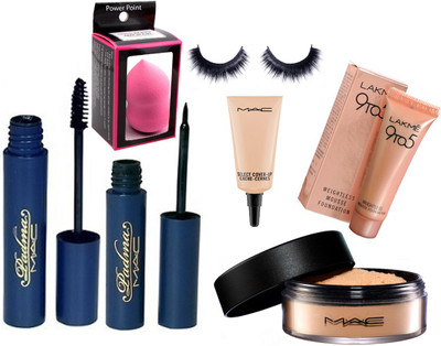 

powerpoint Sponge Puff& Eyeliner&Mascara&Eyelashes&& Powder(Set of 7)