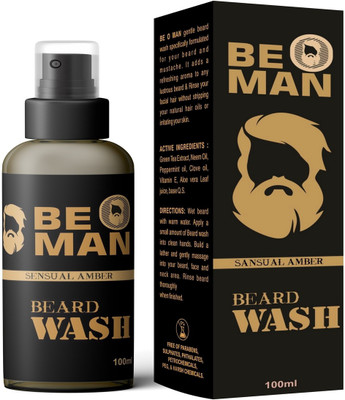 

Be O Man Sensual Amber Wash - 100 ml - Cleanses dirt, nourishes and strengthens hair, adds refreshing aroma to the beard and mustache(100 ml)
