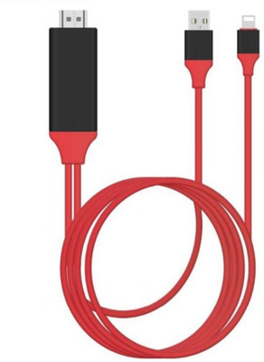 

DRUMSTONE 8-Pin to Hdmi (HDTV Cable) HDTV Adapter Suitable with IOS Devices HDMI Cable(Compatible with LED TV, LCD TV, Multicolor, Sync and Charge Cable)