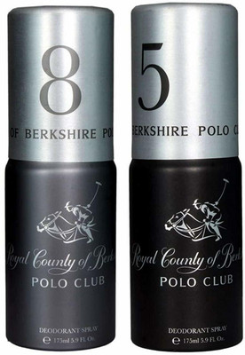 

royal county of berkshire polo club poloclub8,5 Body Spray - For Men(300 ml, Pack of 2)