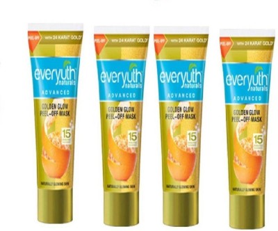 Everyuth Naturals NATURALS GOLDEN GLOW PEEL-OFF MASK 90 GM PACK OF 4 (270 ml)(360 g)