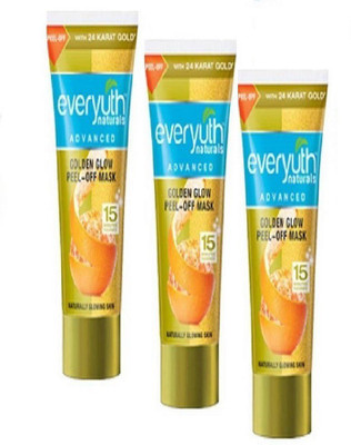 

everyuth NATURALS GOLDEN GLOW PEEL-OFF MASK 90 GM PACK OF 3(270 g)
