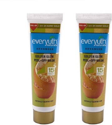 Everyuth Naturals NATURALS GOLDEN GLOW PEEL-OFF MASK 90 GM pack o x2(180 ml)