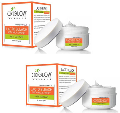 

Oxyglow Lacto Bleach with milk powder anti tan pack 50gm pack of 2(100 g)