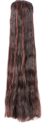 

HONBON Strate Long Simple and Sober Wig for Women And Girls, Extension 30-32 Inches (Brown) Hair Extension