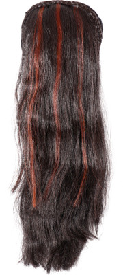 

HONBON Strate Long Simple and Sober Wig for Women And Girls, Extension 16-18 Inches (Brown) … Hair Extension