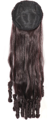 

HONBON Curly/Wavy hair extension for Women And Girls, for Women and girls, Extension 20-21 Inches (Brown) Hair Extension