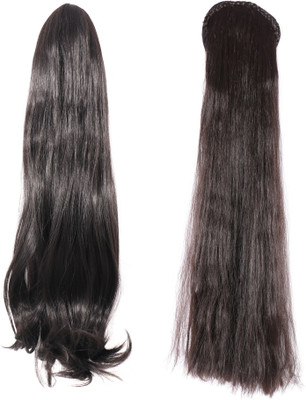 

HONBON Combo Wig 2 piece For Women And Girls, Extension (Brown And Black) Hair Extension
