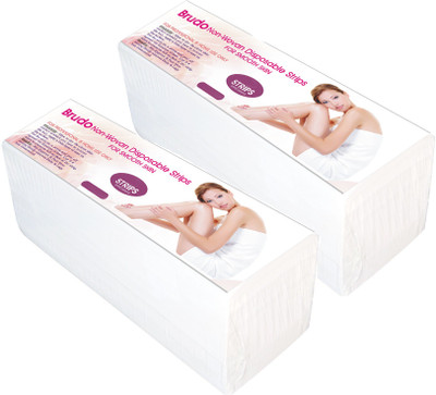 

Brudo Non-Wovan Waxing Strips-160 Strips(160 Strips, Set of 2)
