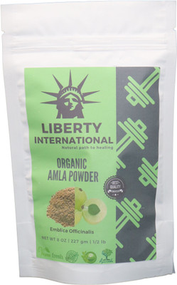 

LIBERTY INTERNATIONAL Organic Herbal Amla Powder For Hair Growth, Face, Skin & Hair Care NT74(227 g)
