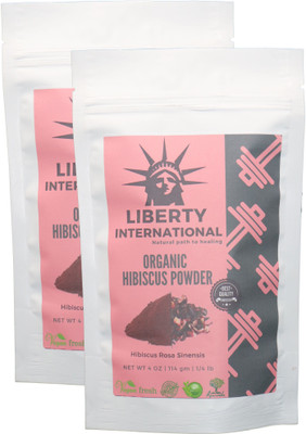 

LIBERTY INTERNATIONAL Organic Herbal Hibiscus Flower Powder For Hair Growth (2 X 114 Gm ) NT63 Antiseptic Liquid(228 g, Pack of 2)