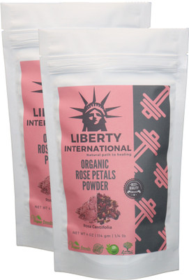 

LIBERTY INTERNATIONAL Organic Herbal Rose Petals Powder For Facial Mask Formulations & Skin Care (2 X 114 Gm ) NT66(228 g)