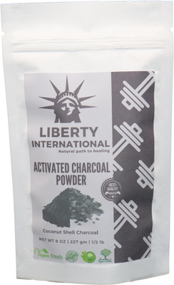 

LIBERTY INTERNATIONAL Natural Activated Coconut Shell Charcoal Powder, For Skin Treatment, Instant Teeth Whitening & Face Wash NT73 Hair Powder(227 g)