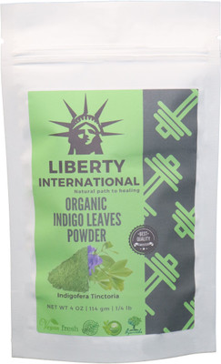 

LIBERTY INTERNATIONAL Organic Herbal Indigo Powder Hair Color & Beard Dye NT73 Hair Powder(114 g)