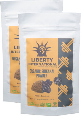 

LIBERTY INTERNATIONAL Organic Herbal Shikakai Powder For Hair Care Excellent Hair Conditioner (2 X 114 Gm ) NT71(228 g)