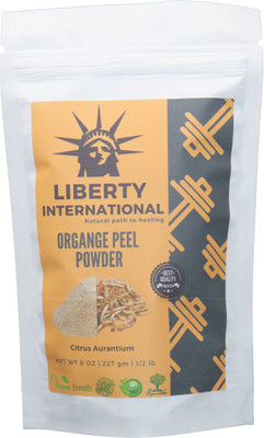 

LIBERTY INTERNATIONAL Organic Herbal Organic Orange Peel Powder For Skin Face Skin Whitening & Hair Conditioning NT77(227 ml)