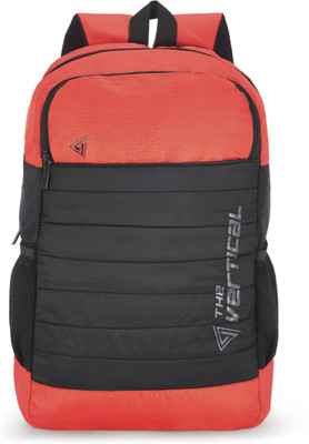 The Vertical Laptop Backpack(Red, Black)