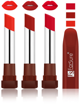 

Forsure Beach Nude, Brown, Red Velvet Matte Lipsticks(Beach Nude, Brown, Red)