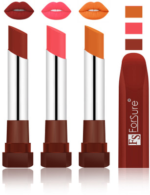 

Forsure Chocolate, Peach, Brick Nude Velvet Matte Lipsticks(Chocolate, Peach, Brick Nude)