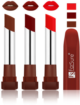 

Forsure Wine, Dark Maroon, Romantic Red Velvet Matte Lipsticks(Wine, Dark Maroon, Romantic Red)