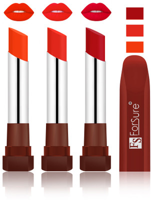 

Forsure Bright Red, Beach Nude, Bright Red Velvet Matte Lipsticks(Bright Red, Beach Nude, Bright Red)