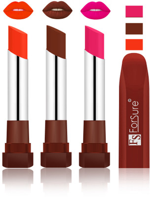 

Forsure Nude, Wine, Rose Pink Velvet Matte Lipsticks(Nude, Wine, Rose Pink)