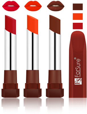 

Forsure Bright Red, Bright Red, Wine Velvet Matte Lipsticks(Bright Red, Bright Red, Wine)