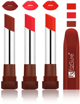 

Forsure Chocolate, Peach, Beach Nude Velvet Matte Lipsticks(Chocolate, Peach, Beach Nude)