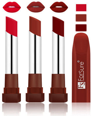 

Forsure Color Rich Matte Lipsticks(Red, Chocolate, Dark Mroon)