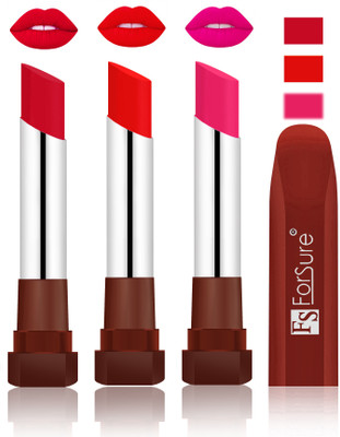 

Forsure Color Rich Matte Lipsticks(Red, Romantic Red, Rose Pink)