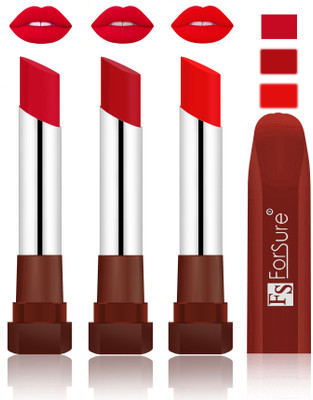 

Forsure Color Rich Matte Lipsticks(Red, Bright Red, Romantic Red)