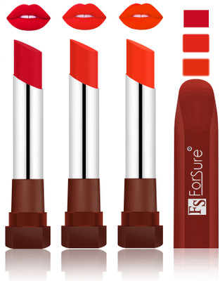 

Forsure Color Rich Matte Lipsticks(Red, Beach Nude, Nude)
