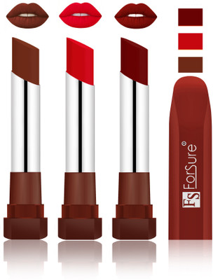 

Forsure Wine, Sweet Red, Dark Maroon Velvet Matte Lipsticks(Wine, Sweet Red, Dark Maroon)