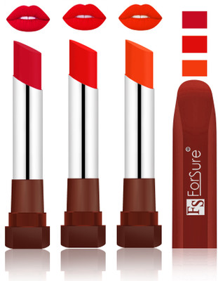 

Forsure Color Rich Matte Lipsticks(Red, Romantic Red, Bright Red)