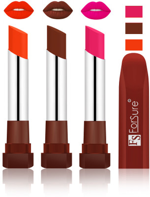 

Forsure Bright Red, Wine, Rose Pink Velvet Matte Lipsticks(Bright Red, Wine, Rose Pink)