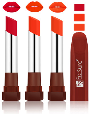 

Forsure Color Rich Matte Lipsticks(Red, Nude, Nude)