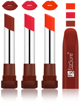 

Forsure Chocolate, Baby Pink, Nude Velvet Matte Lipsticks(Chocolate, Baby Pink, Nude)