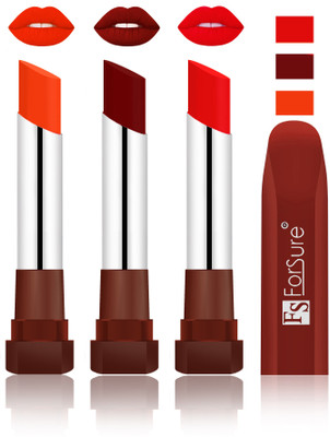 

Forsure Bright Red, Dark Maroon, Romantic Red Velvet Matte Lipsticks(Bright Red, Dark Maroon, Romantic Red)