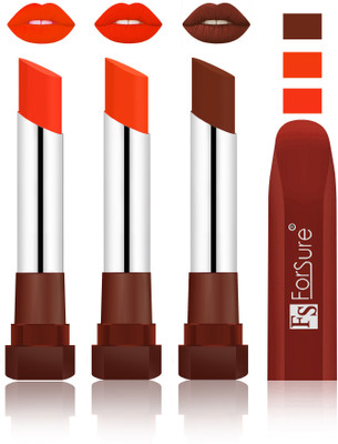 

Forsure Nude, Bright Red, Wine Velvet Matte Lipsticks(Nude, Bright Red, Wine)