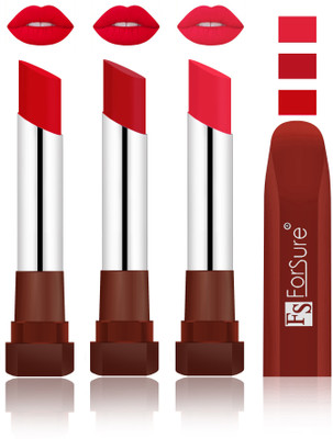 

Forsure Sweet Red, Bright Red, Baby Pink Velvet Matte Lipsticks(Sweet Red, Bright Red, Baby Pink)
