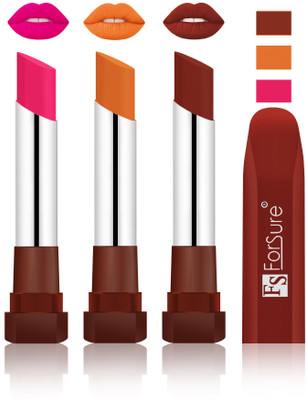 

Forsure Rose Pink, Brick Nude, Maroon Velvet Matte Lipsticks(Rose Pink, Brick Nude, Maroon)
