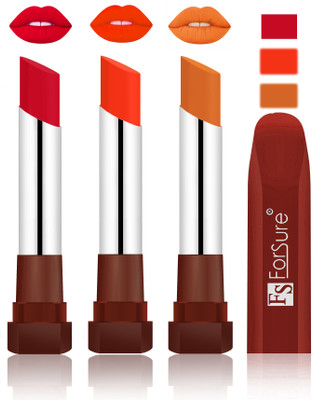 

Forsure Color Rich Matte Lipsticks(Red, Nude, Brick Nude)