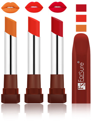

Forsure Brick Nude, Beach Nude, Bright Red Velvet Matte Lipsticks(Brick Nude, Beach Nude, Bright Red)