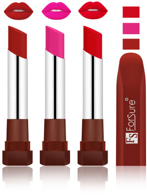 

Forsure Brown, Rose Pink, Sweet Red Velvet Matte Lipsticks(Brown, Rose Pink, Sweet Red)