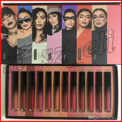 

Huda Beauty DEMI MATTE WATER PROOFF 12 COLORS LIPGLOSS(MULTY)