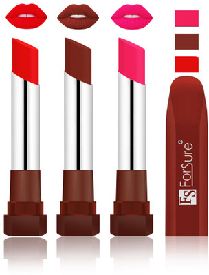 

Forsure Romantic Red, Maroon, Ruby Red Velvet Matte Lipsticks(Romantic Red, Maroon, Ruby Red)