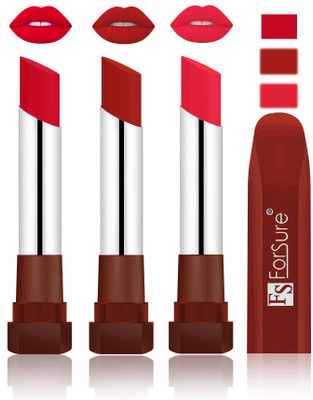 

Forsure Color Rich Matte Lipsticks(Red, Brown, Baby Pink)