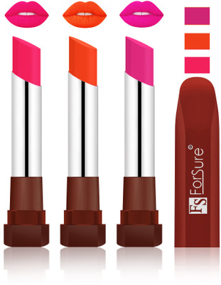 

Forsure Ruby Red, Maroon, Rose Pink Velvet Matte Lipsticks(Ruby Red, Maroon, Rose Pink)